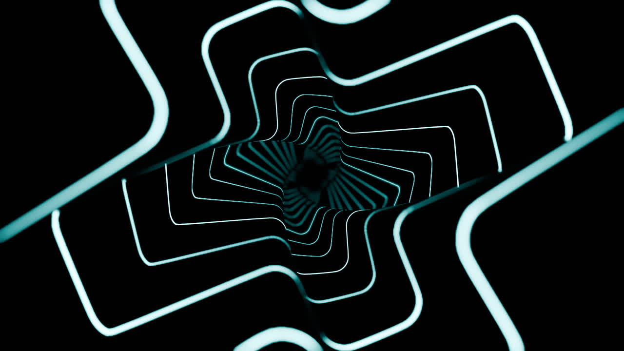 Abstract Neon Tunnel