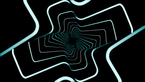 túnel de neón abstracto
