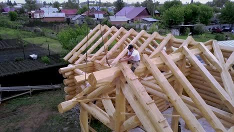 log cabin construction