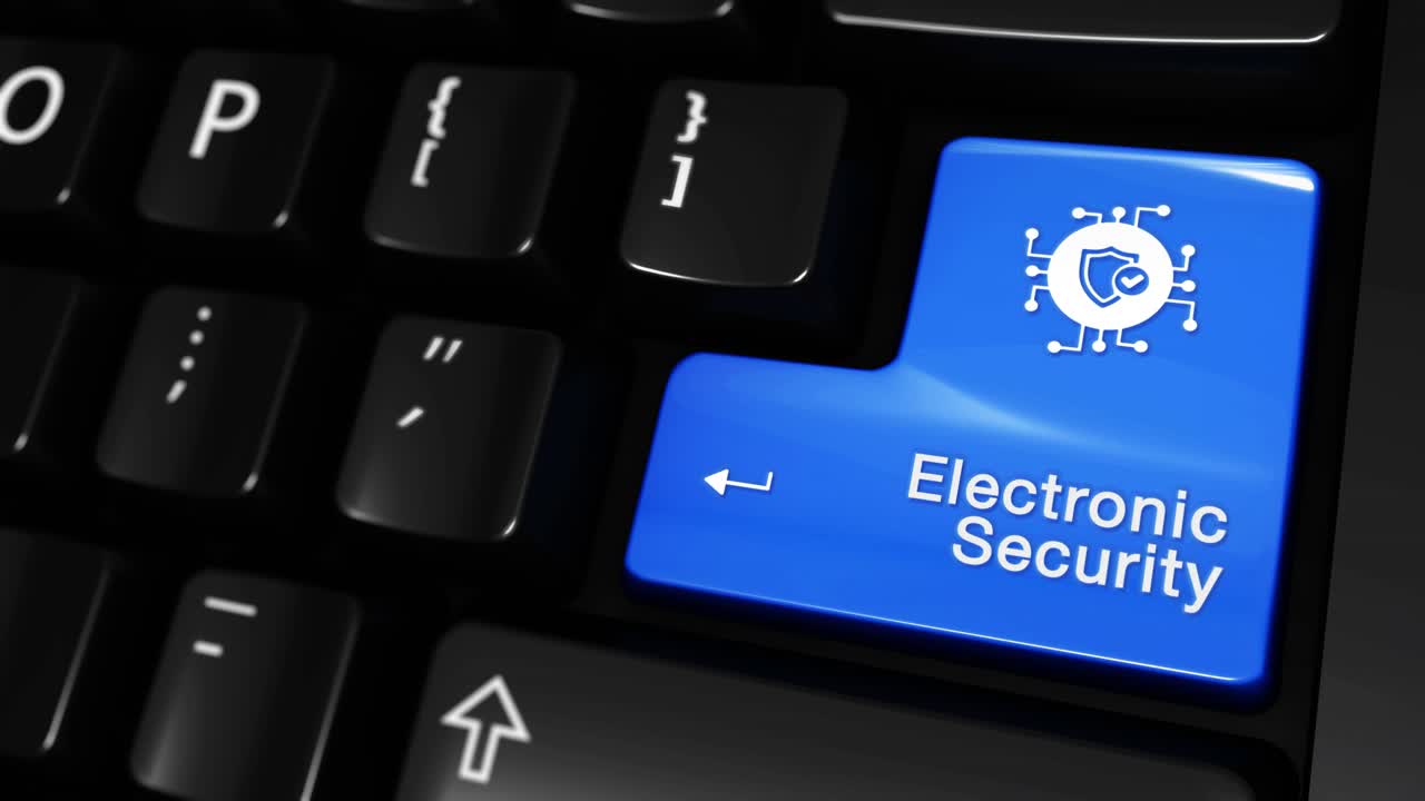 Electronic Security Keyboard Button