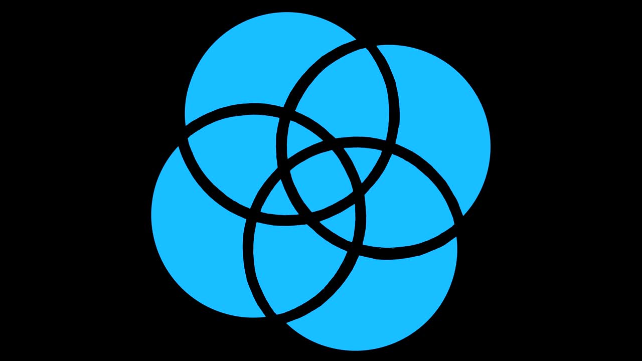 modelo de video 4k con efecto estroboscópico e hipnótico, en formato de video 16: 9.