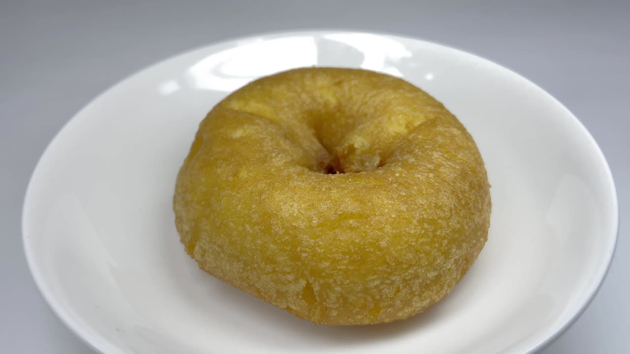 donut pequeño, video en primer plano