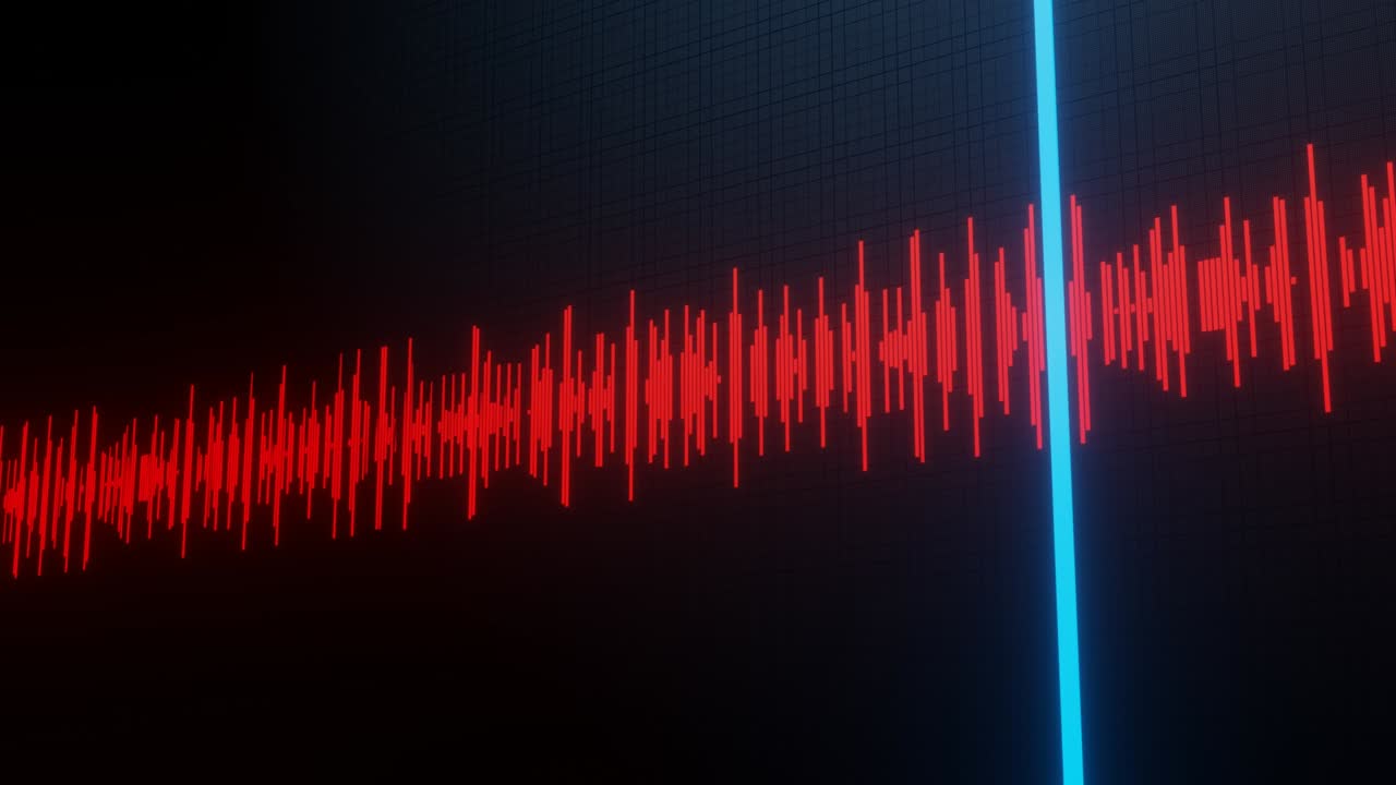 línea de tiempo. onda de sonido.