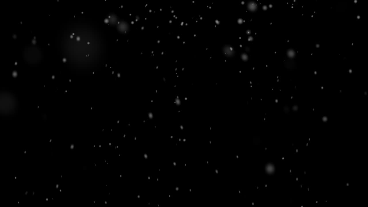 Snow falling with alpha looped