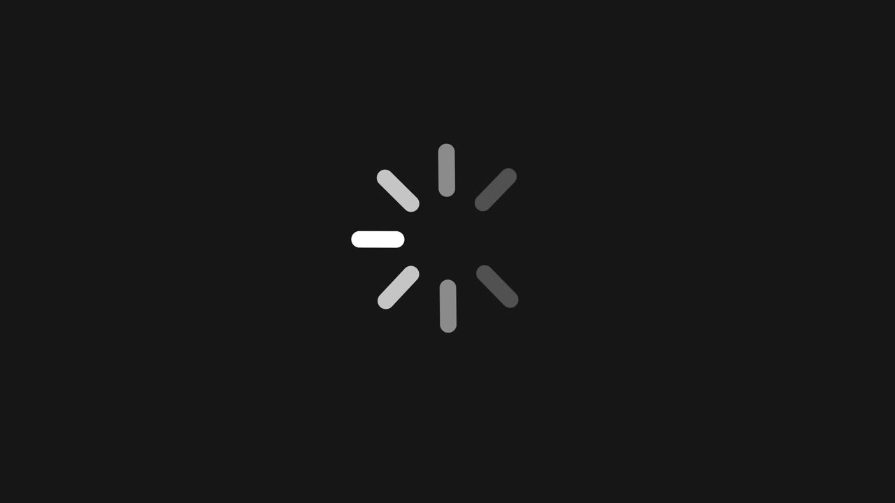 Circular Loading Spinner Animation on Dark Background