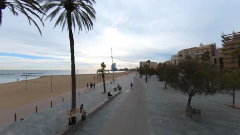 barcelona beach promenade