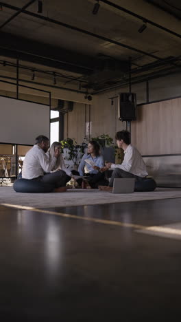 business team meeting in modern office