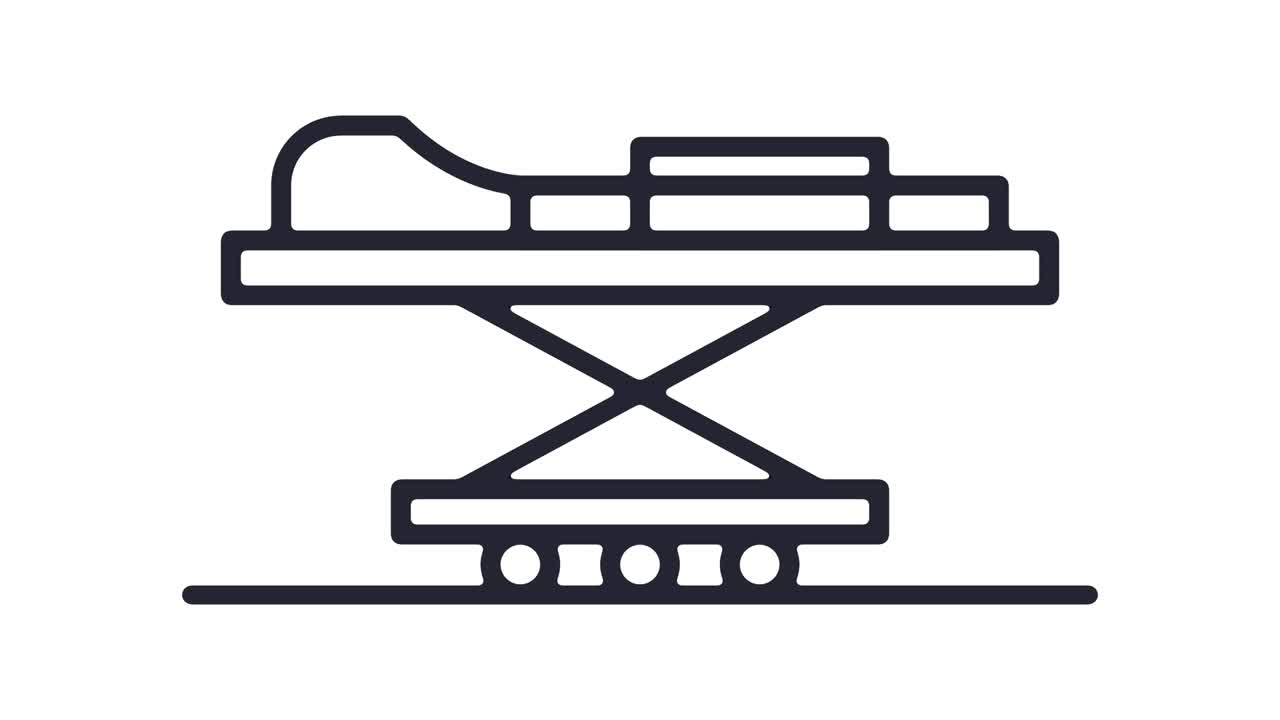 Emergency Response Line Icon Animation with Alpha