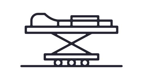 emergency response line icon animation with alpha