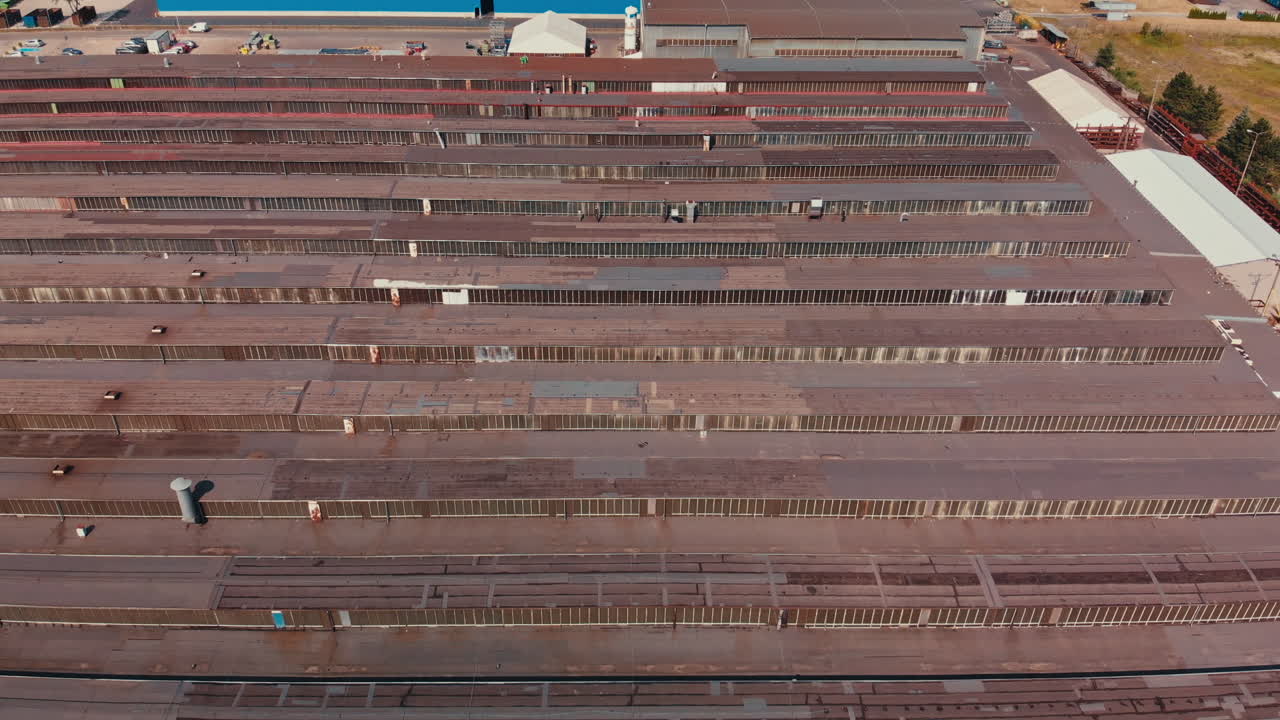 Aerial View of Industrial Factory Complex