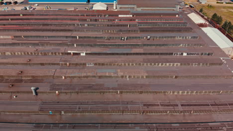 aerial view of industrial factory complex