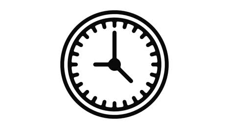 clock line motion graphic