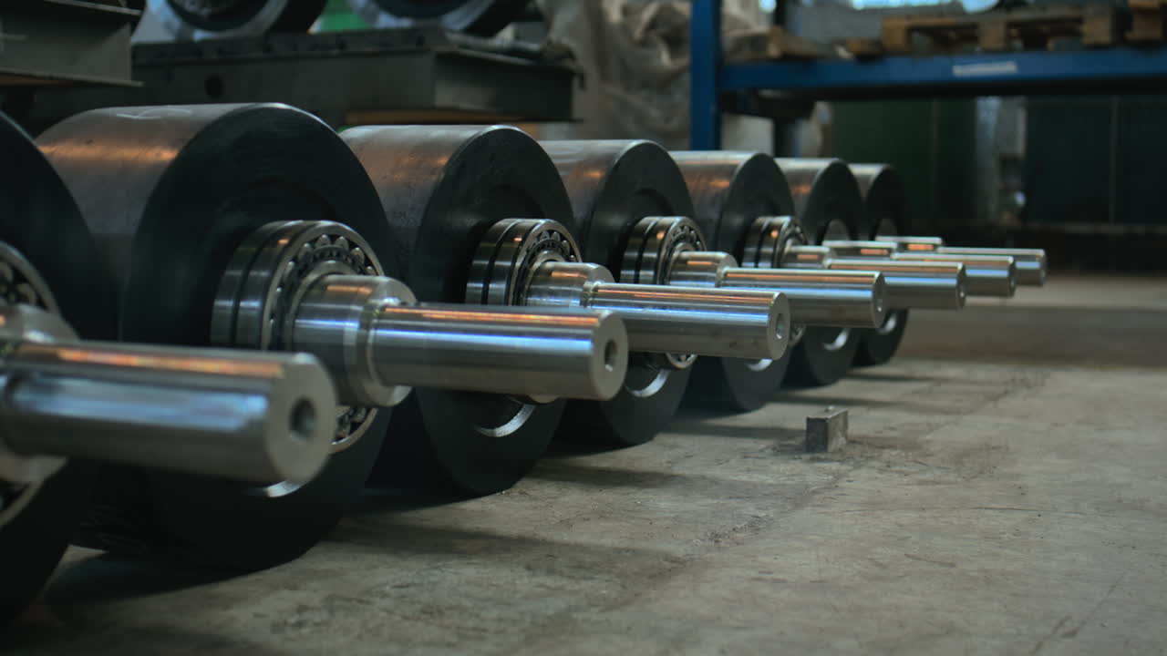 Industrial Machinery Parts in a Workshop