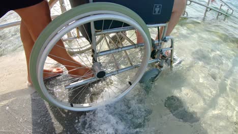 wheelchair ramp on the beach