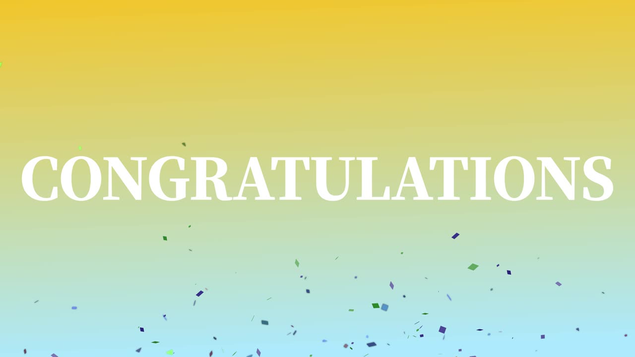 축하 메시지 텍스트 애니메이션 모션 그래픽