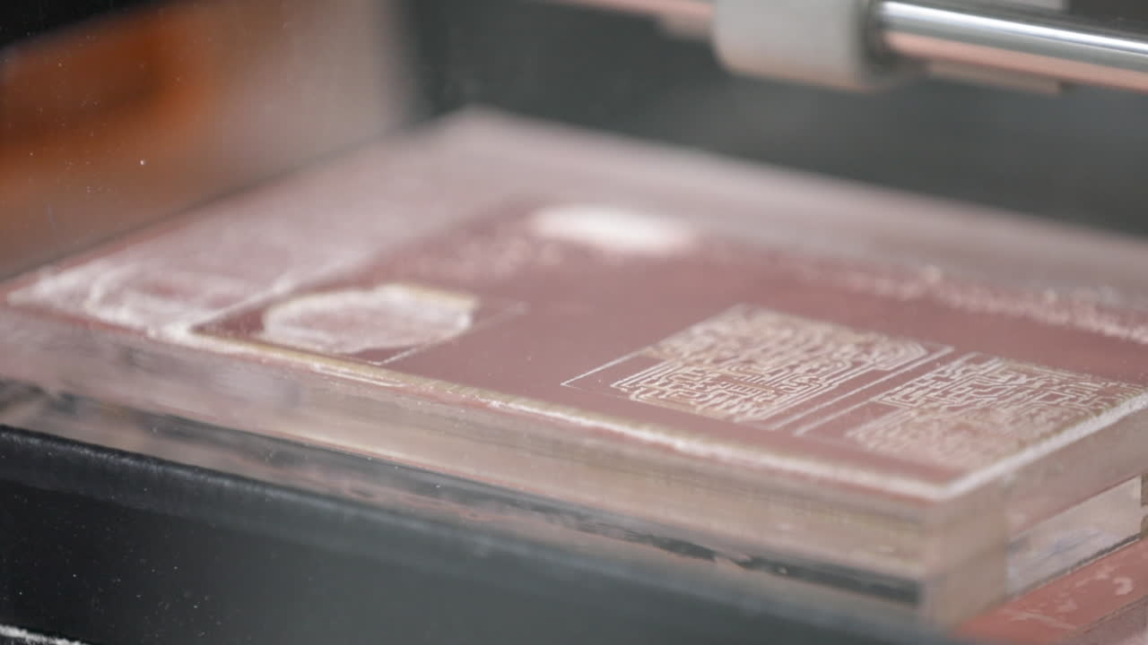 Electronic chip polishing machine 