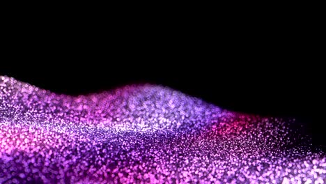 violeta rosa brillante brillante en movimiento fondo abstracto sin costuras partículas de bucle vj alfa mate