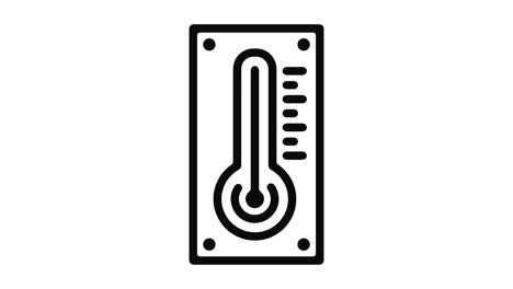 temperature line motion graphic