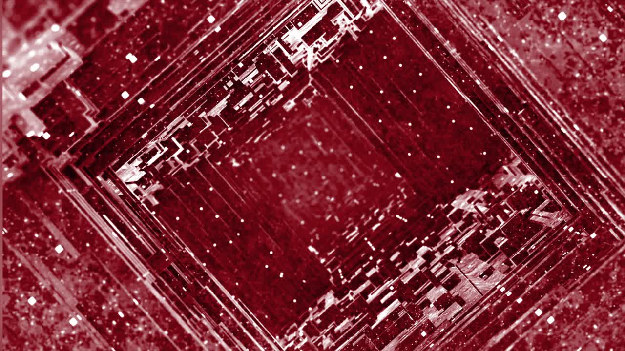 추상적인 빨간 기하학적 3d 패턴