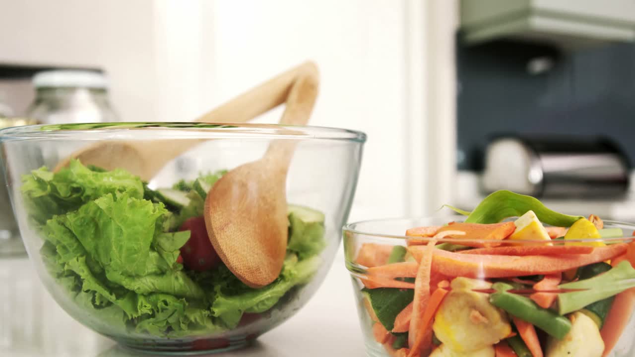 채소 가 들어 있는 식사 에 대한 가까운 시각