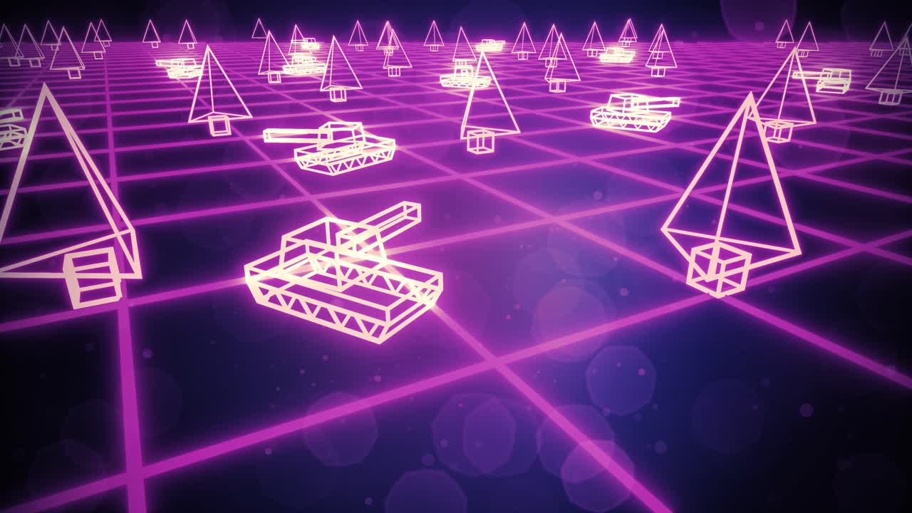 80년대 레트로 게임, 크, vhs 테이프, 비디오, 전쟁, 배터, 아케이드, 트론, 와이어프레임, 4k