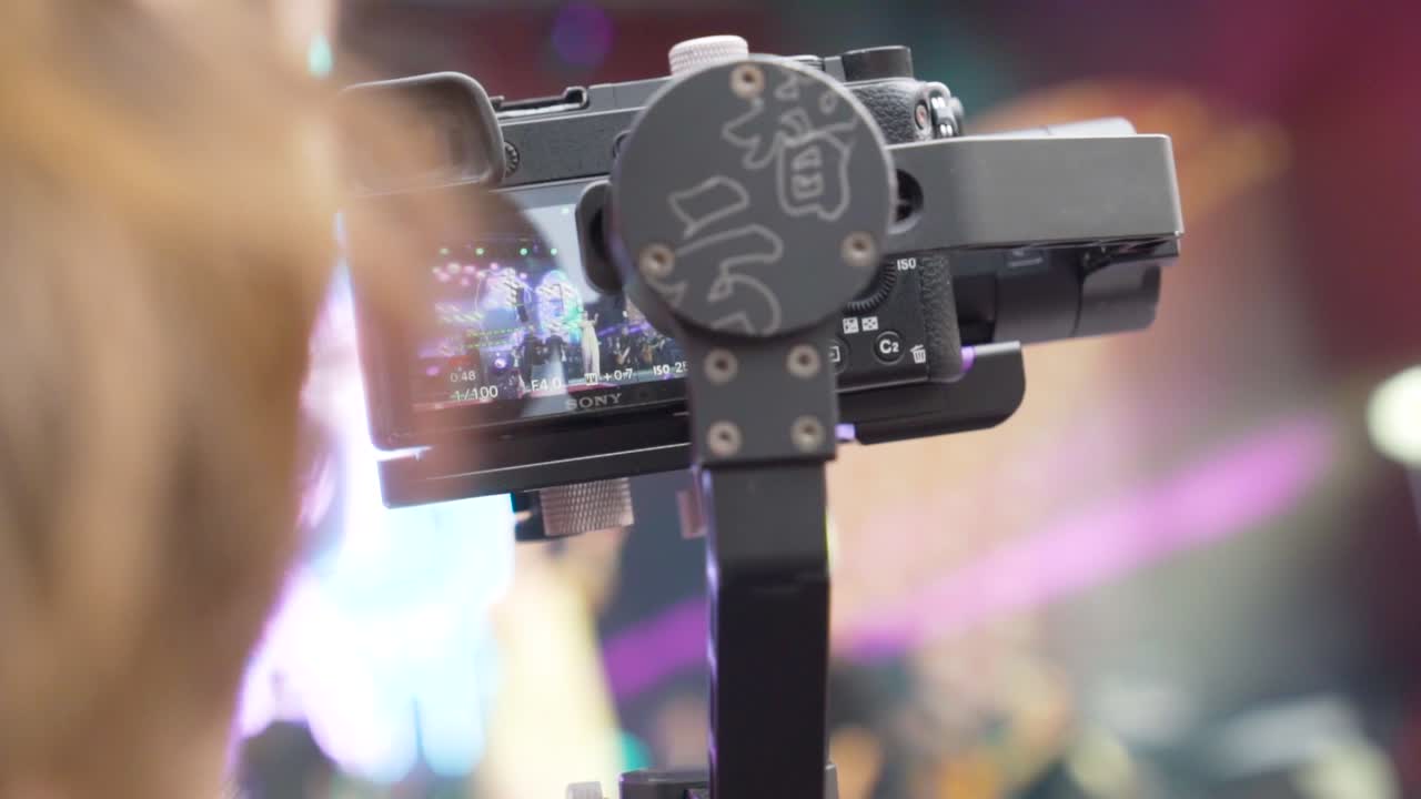 cámara que registra un evento