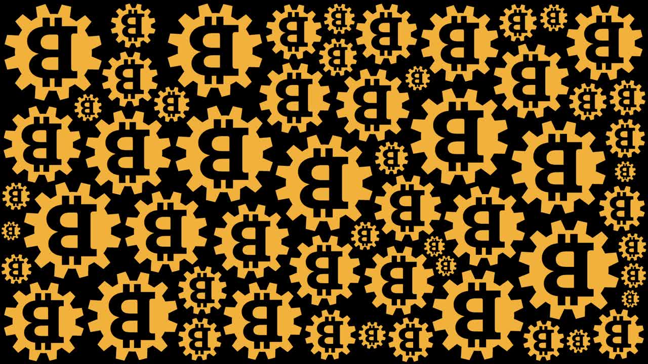 el fondo giratorio de los engranajes de bitcoin