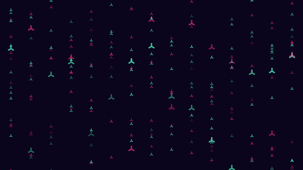 patrón de cuadrícula de puntos vibrante y dinámico sobre fondo negro