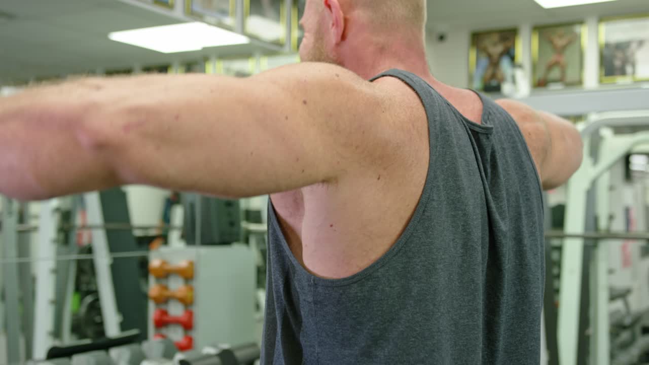 Gym Working Training. Fit Muscle Body Workout