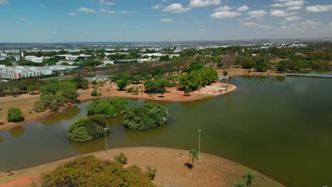 city park sarah kubitschek in brasília, the capital of brazil. the largest urban park in south america