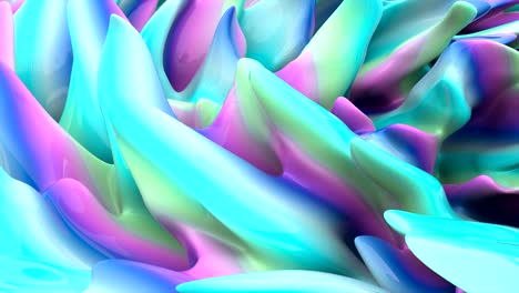 3d color organic wave. modern design. creative design. geometric shape. trendy design element. blue color. 4k