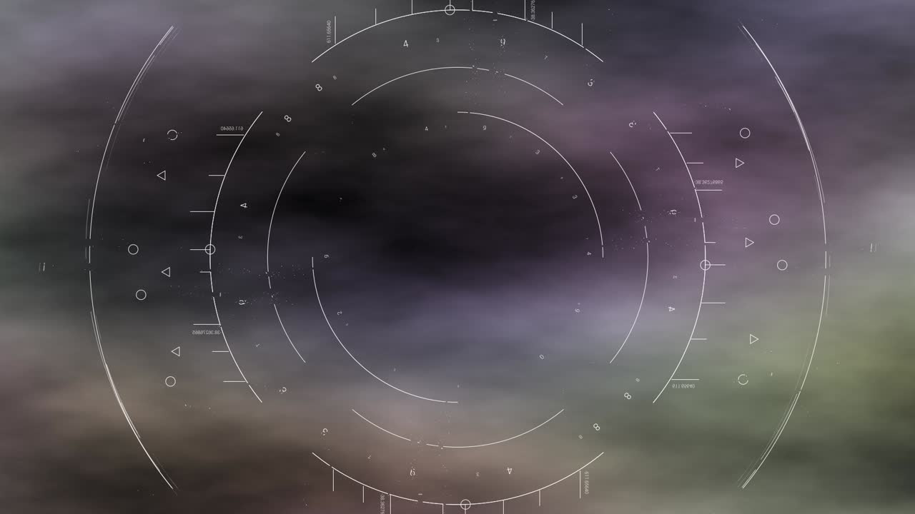 미래의 허드 디스플레이가 안개 같은 행성 표면을 스캔합니다.