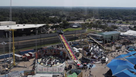 amusement park rides at the fair
