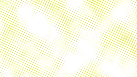 patrón abstracto con puntos amarillos en un fondo blanco. gráficos de movimiento de paleta de colores de moda