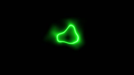 distorsión del círculo de neón animación brillante gráficos de movimiento