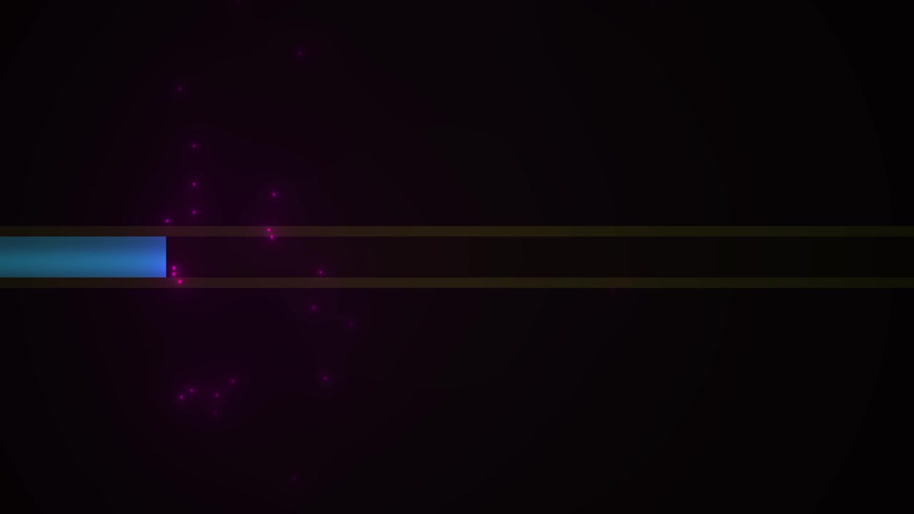 Blue Progress Bar Loading with Floating Purple Particles
