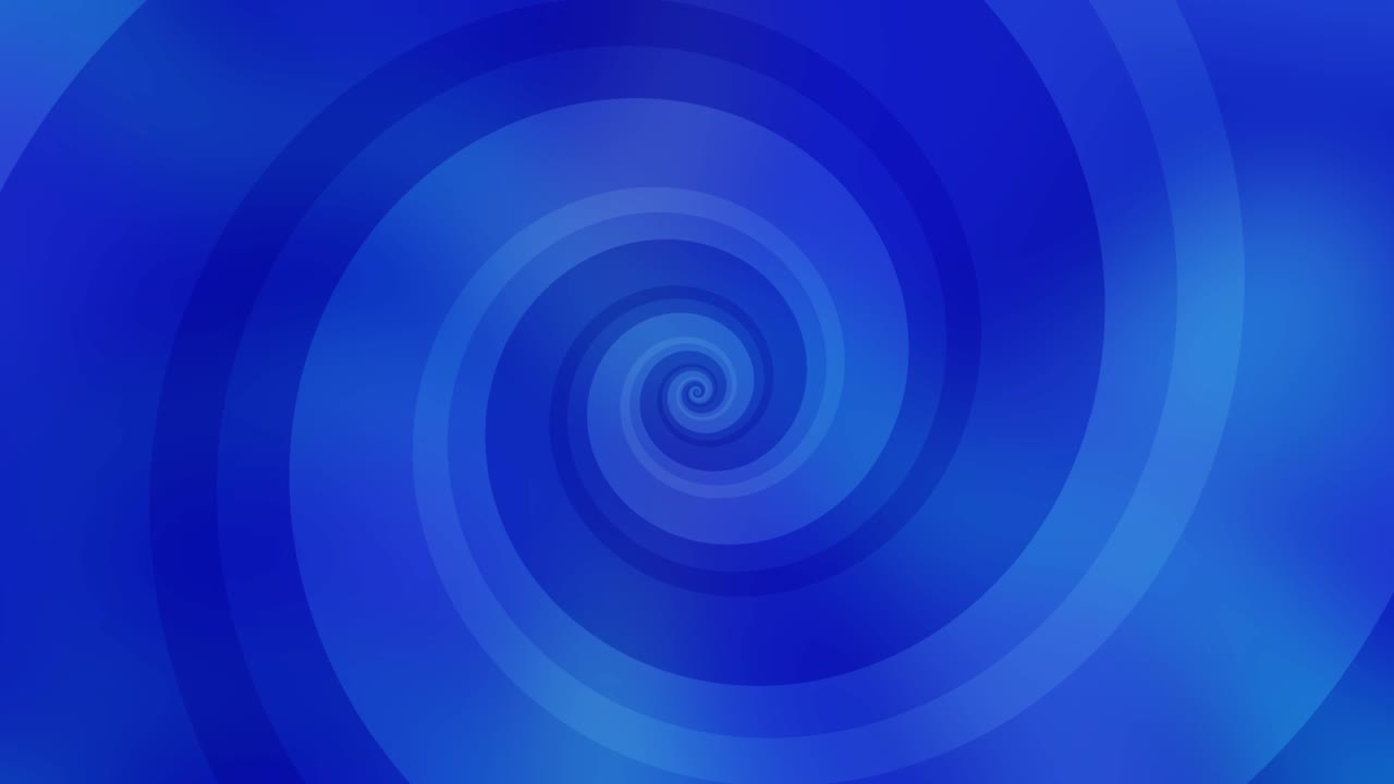 loopable blue spiral abstract background, hypnotic effect, mesmerizing abstract digital background featuring