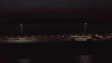 road bridge at night drone 06