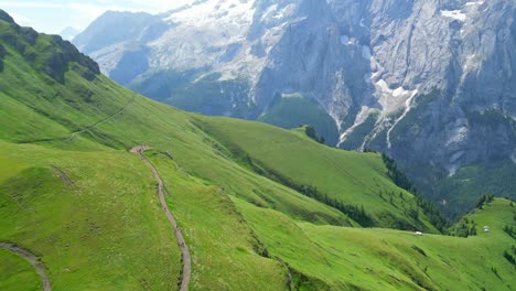 civetta mountain from the viel del pan path in the padon mountain group