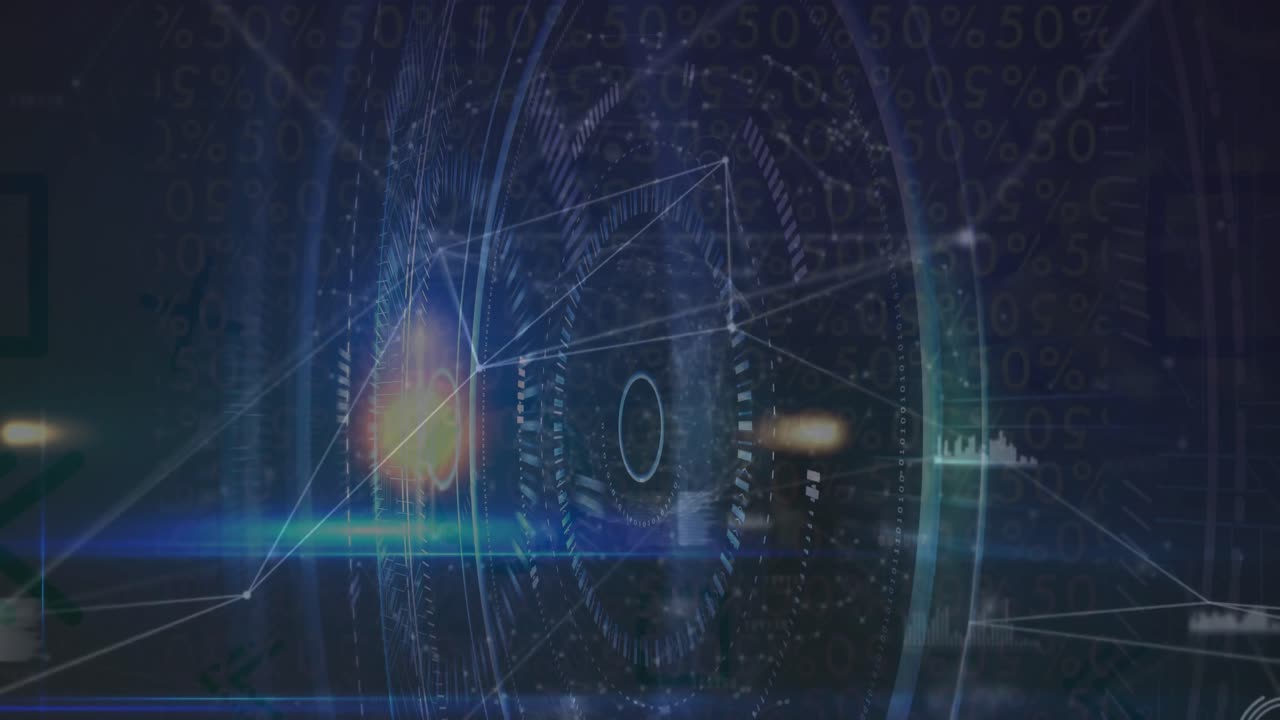 범위 스캐닝과 데이터 처리의 애니메이션