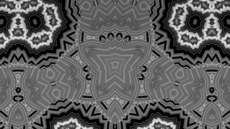 Kaleidoskop-Schwarz-Weiß-Schleife