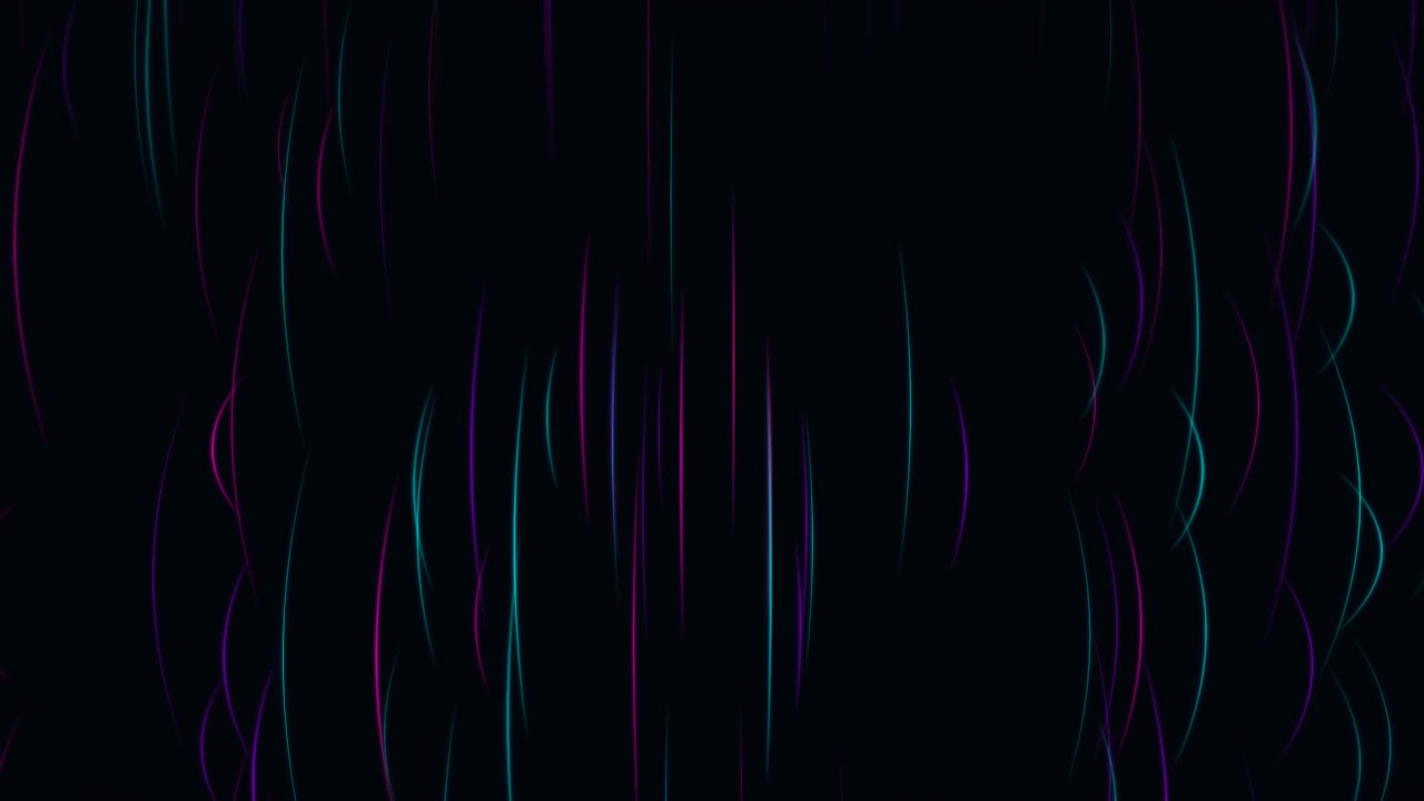 Sfondo astratto in movimento con linee verticali luminose viola e verde acqua