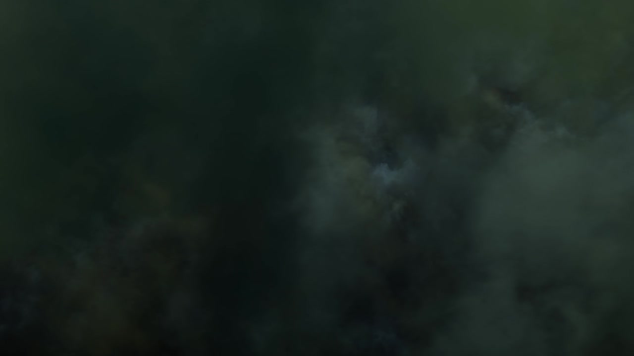 volando en la oscuridad cinematográfica nubes malvadas bucle de fondo de movimiento