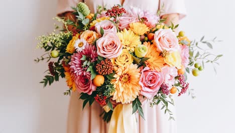 beautiful colorful floral bouquet