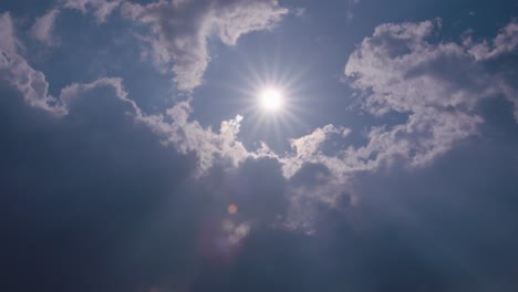 sun breaking through clouds