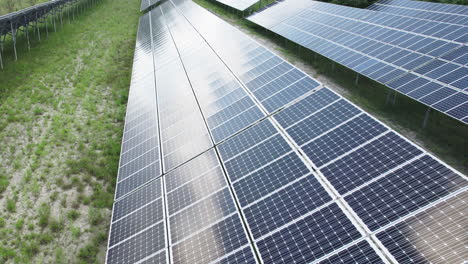 Aerial-footage-of-a-large-solar-array