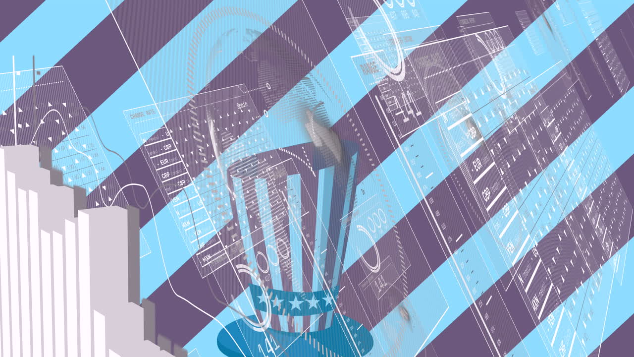 아메리카 연합국의 과 발에 대한 통계 처리의 애니메이션