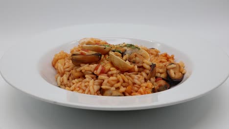 delicious italian seafood risotto