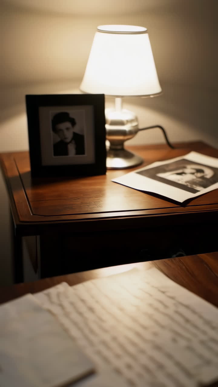 Handwritten Notes on a Wooden Desk