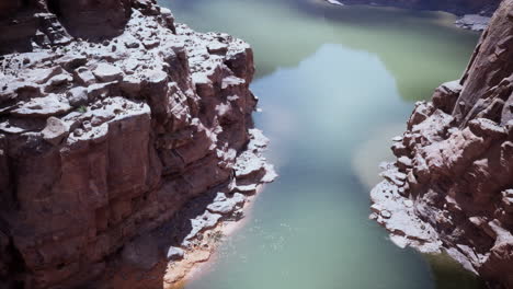 Luftaufnahme-Des-Grand-Canyon-Flussaufwärts-Des-Colorado-River